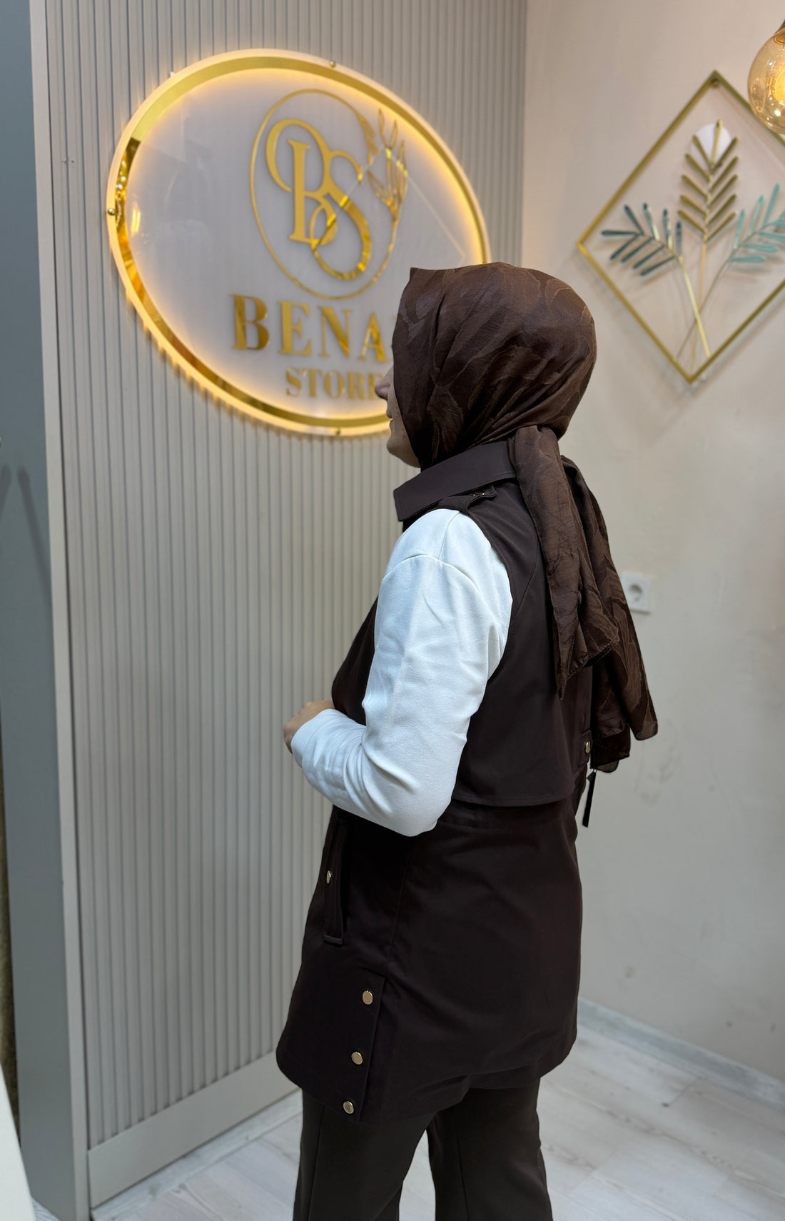 ŞİFA KAHVERENGİ YELEK