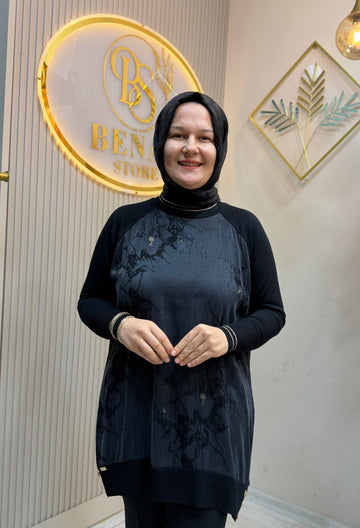 VİVA SİYAH TUNİK
