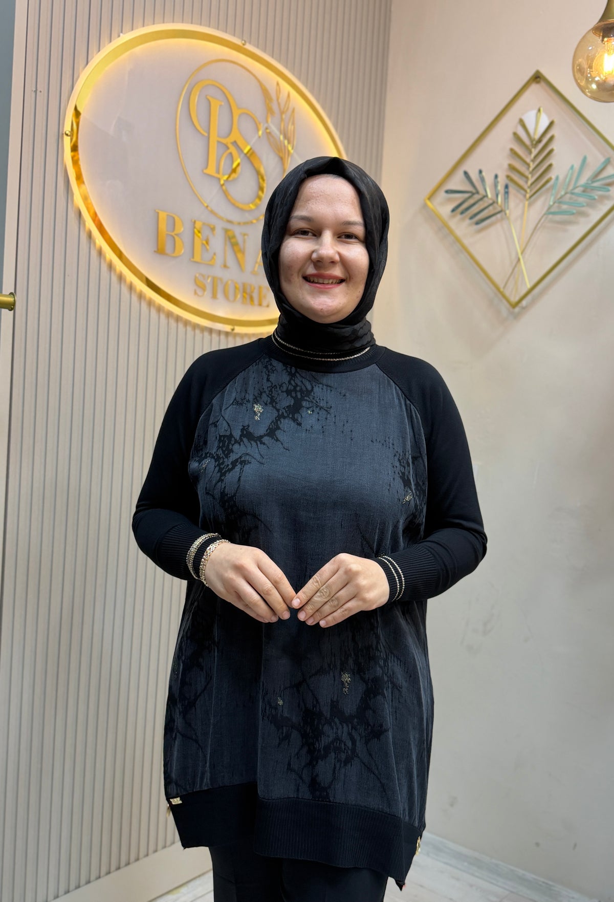 VİVA SİYAH TUNİK