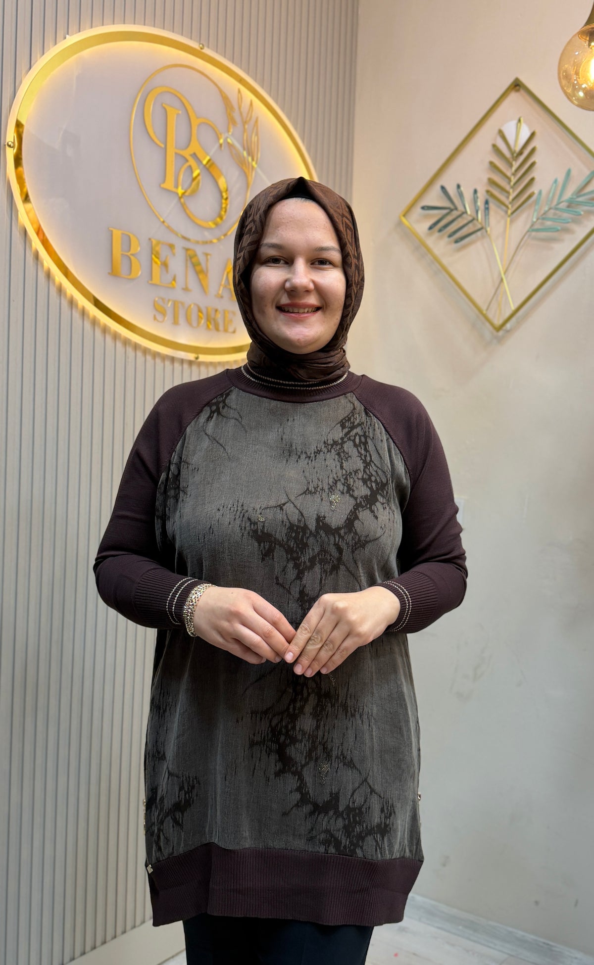 VİVA KAHVERENGİ TUNİK