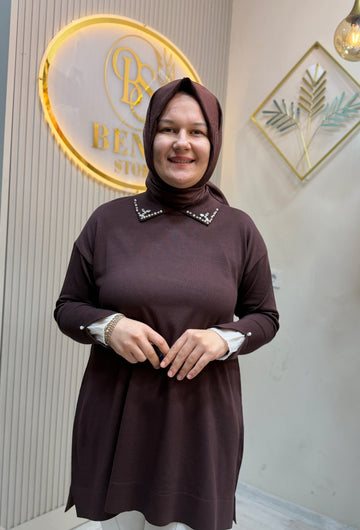 TALYA KAHVERENGİ TUNİK