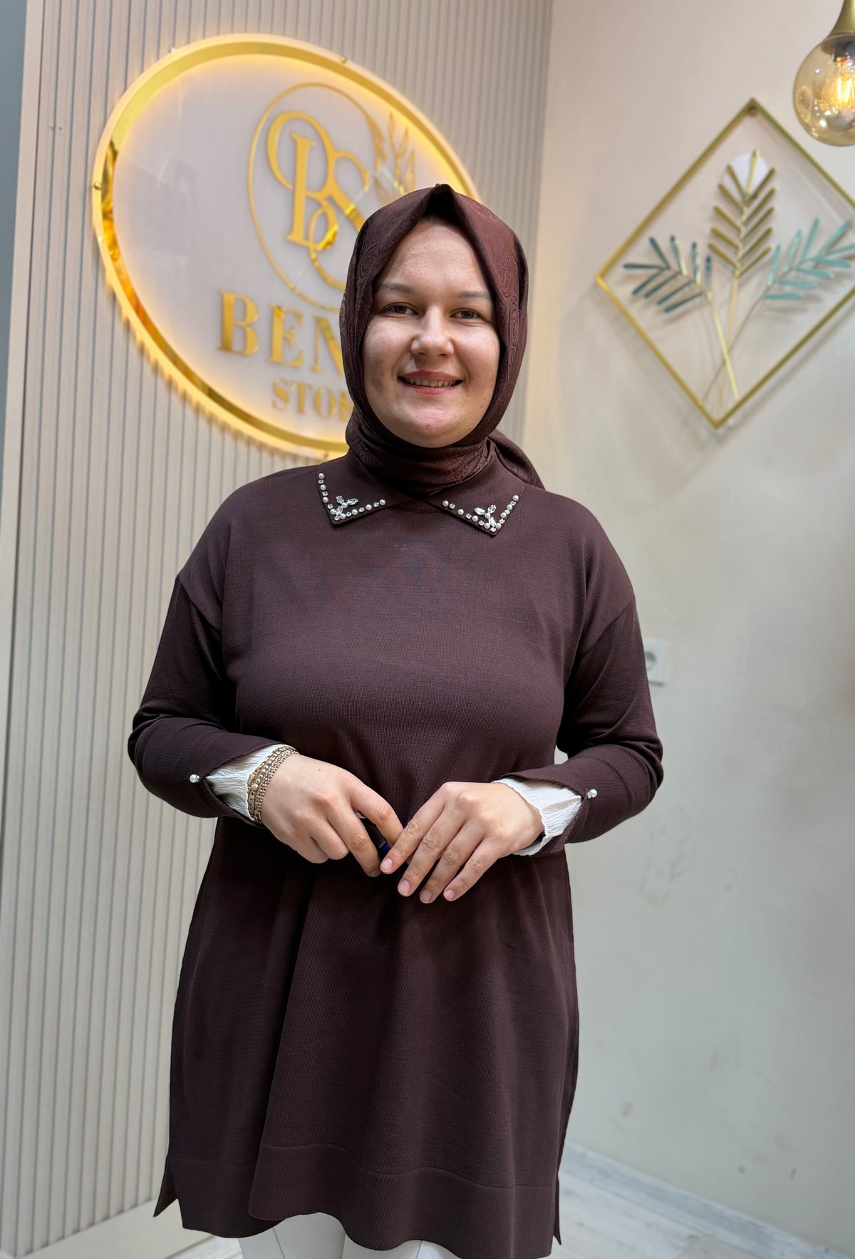 TALYA KAHVERENGİ TUNİK