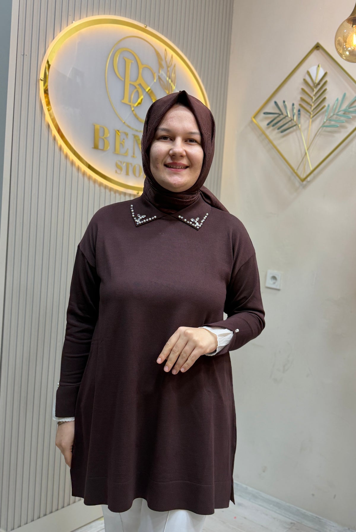 TALYA KAHVERENGİ TUNİK