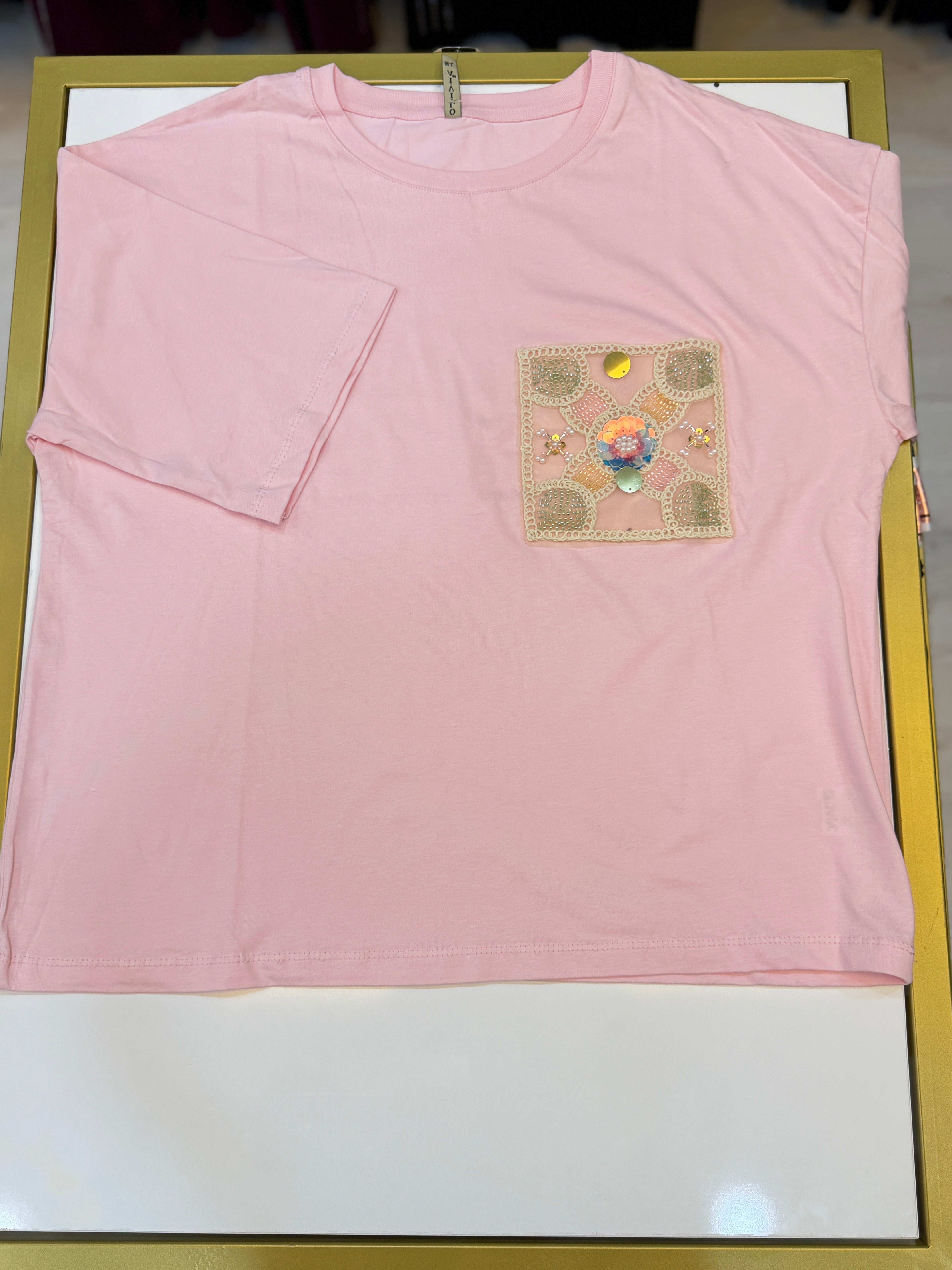 4027 PEMBE TİŞÖRT