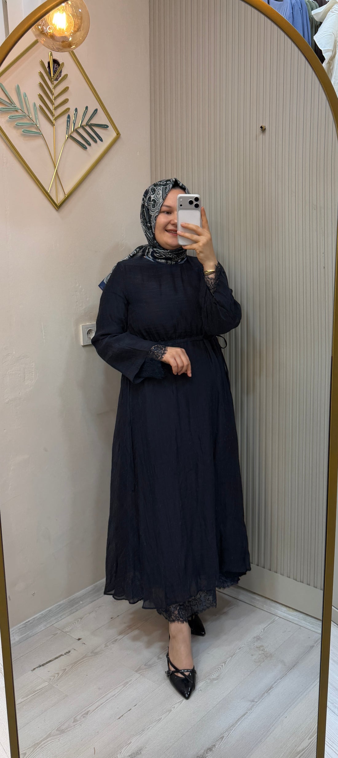 32466 LACİVERT ELBİSE