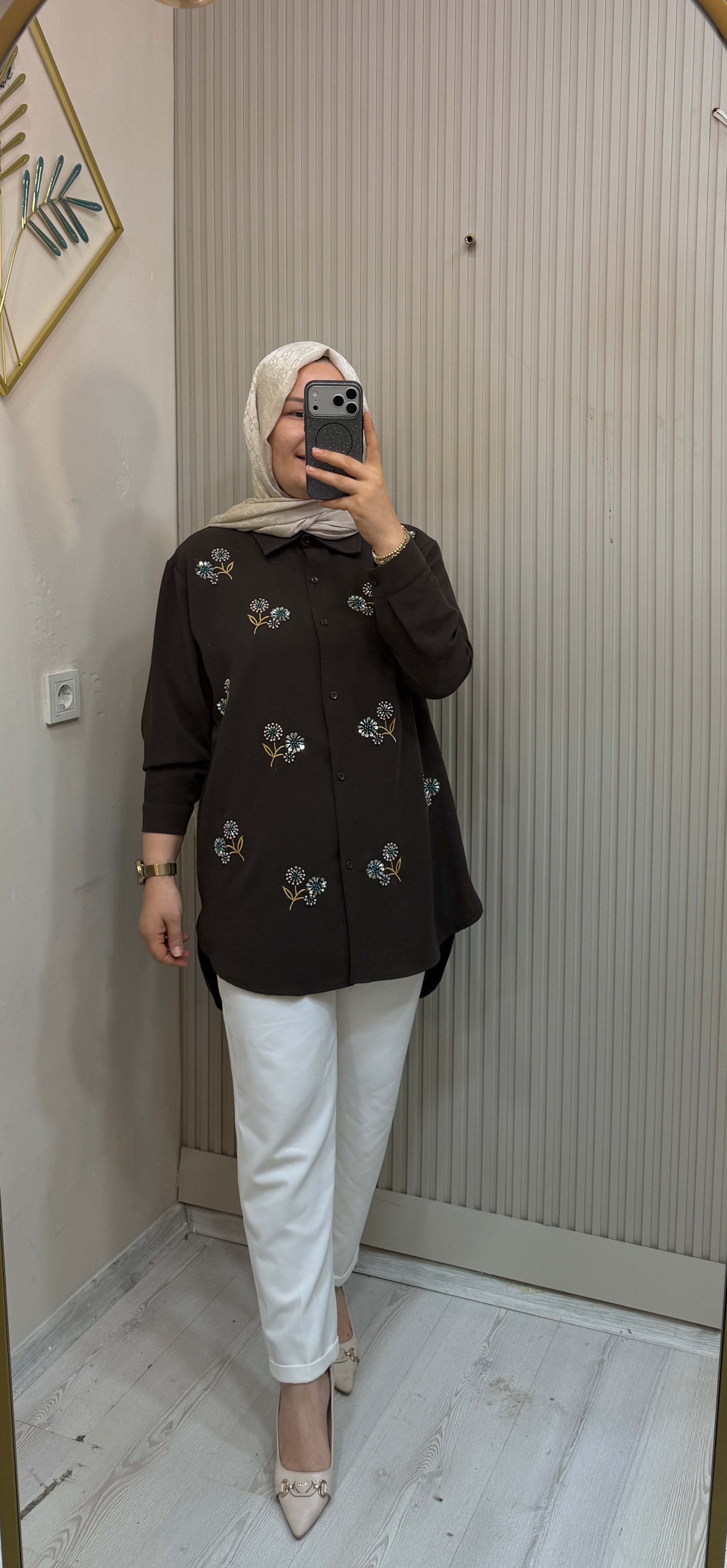 2959 KAHVERENGİ GÖMLEK