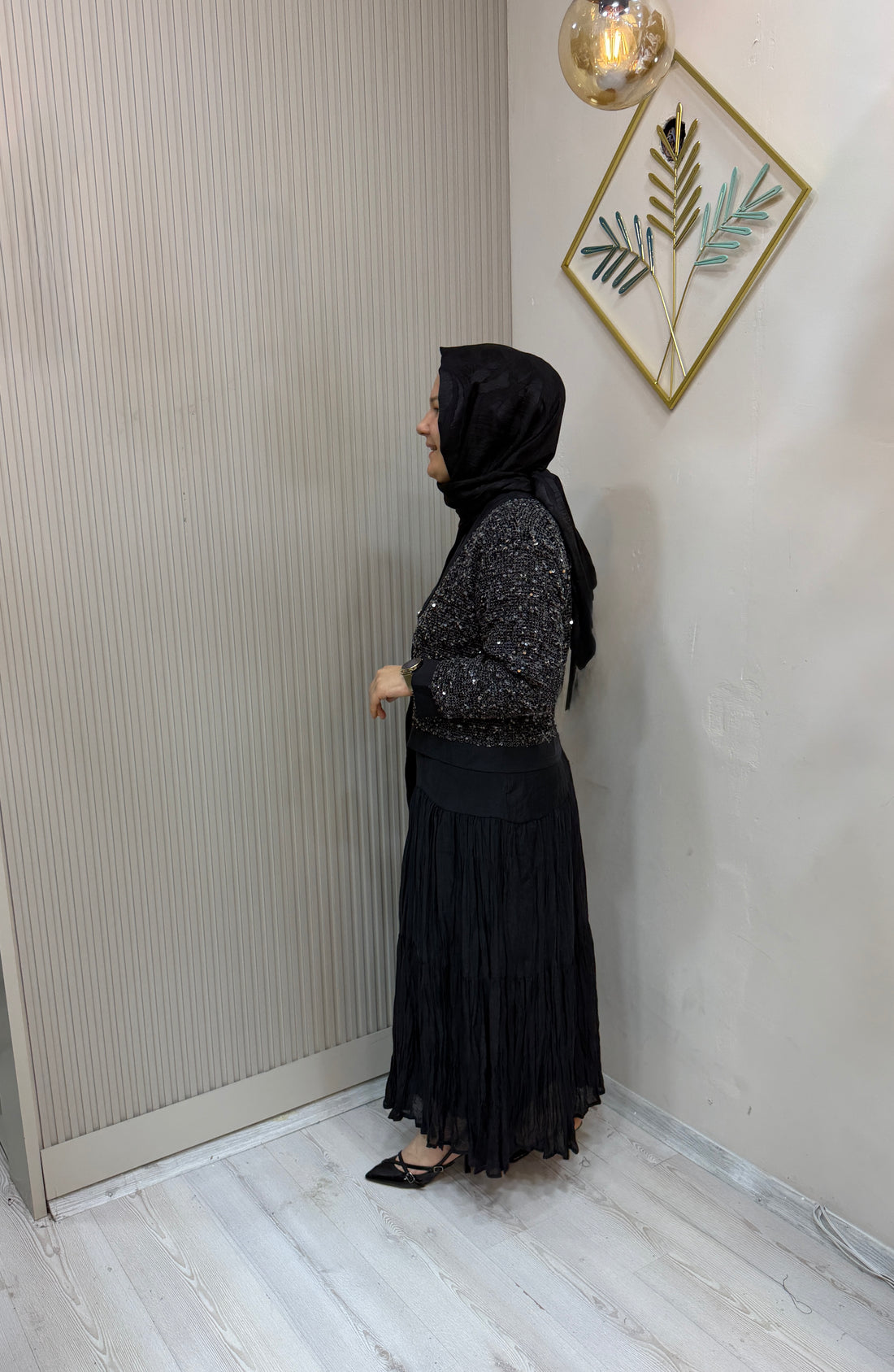 1560 SİYAH ELBİSE