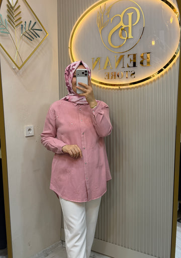 7418 PEMBE GÖMLEK