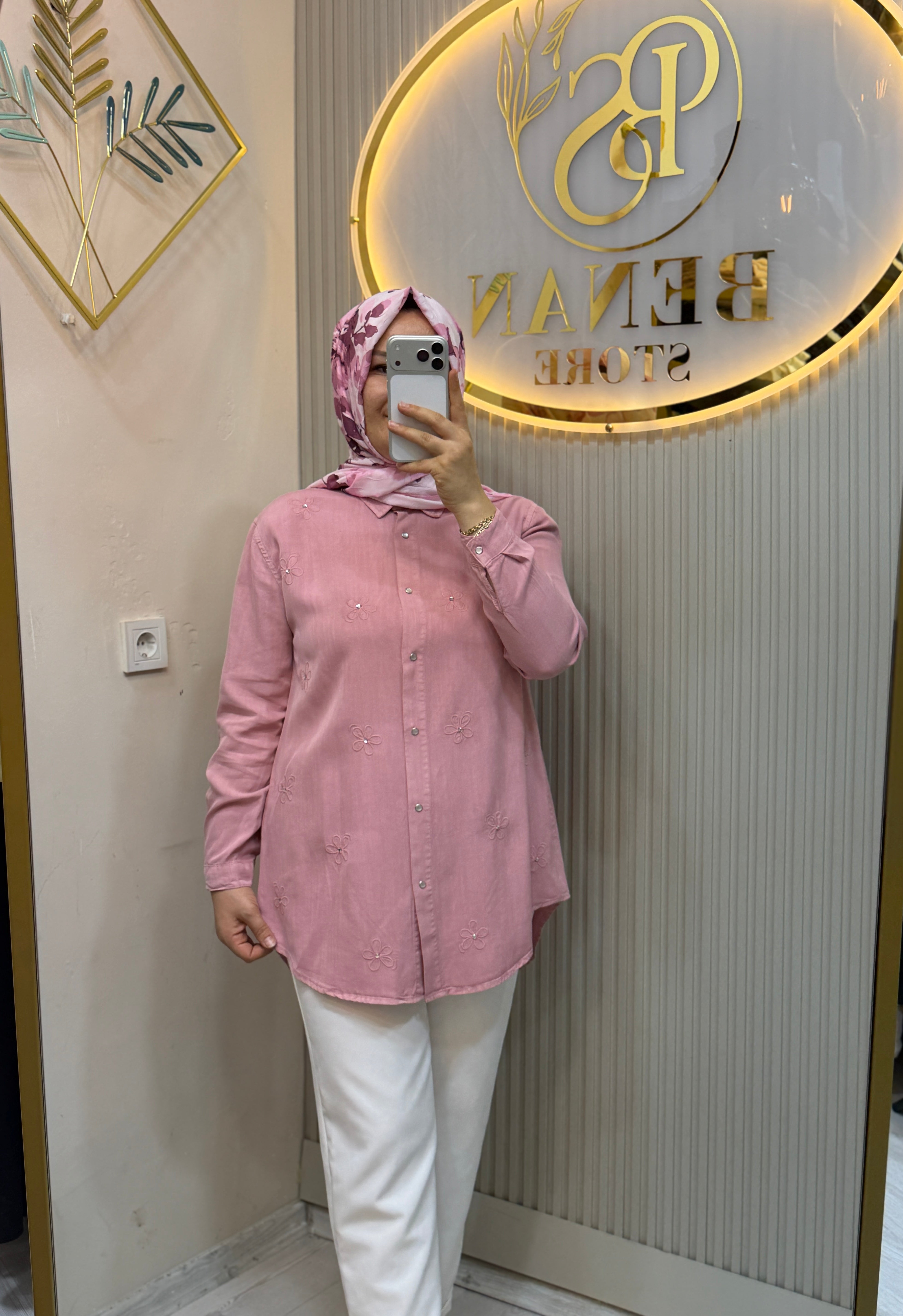 7418 PEMBE GÖMLEK