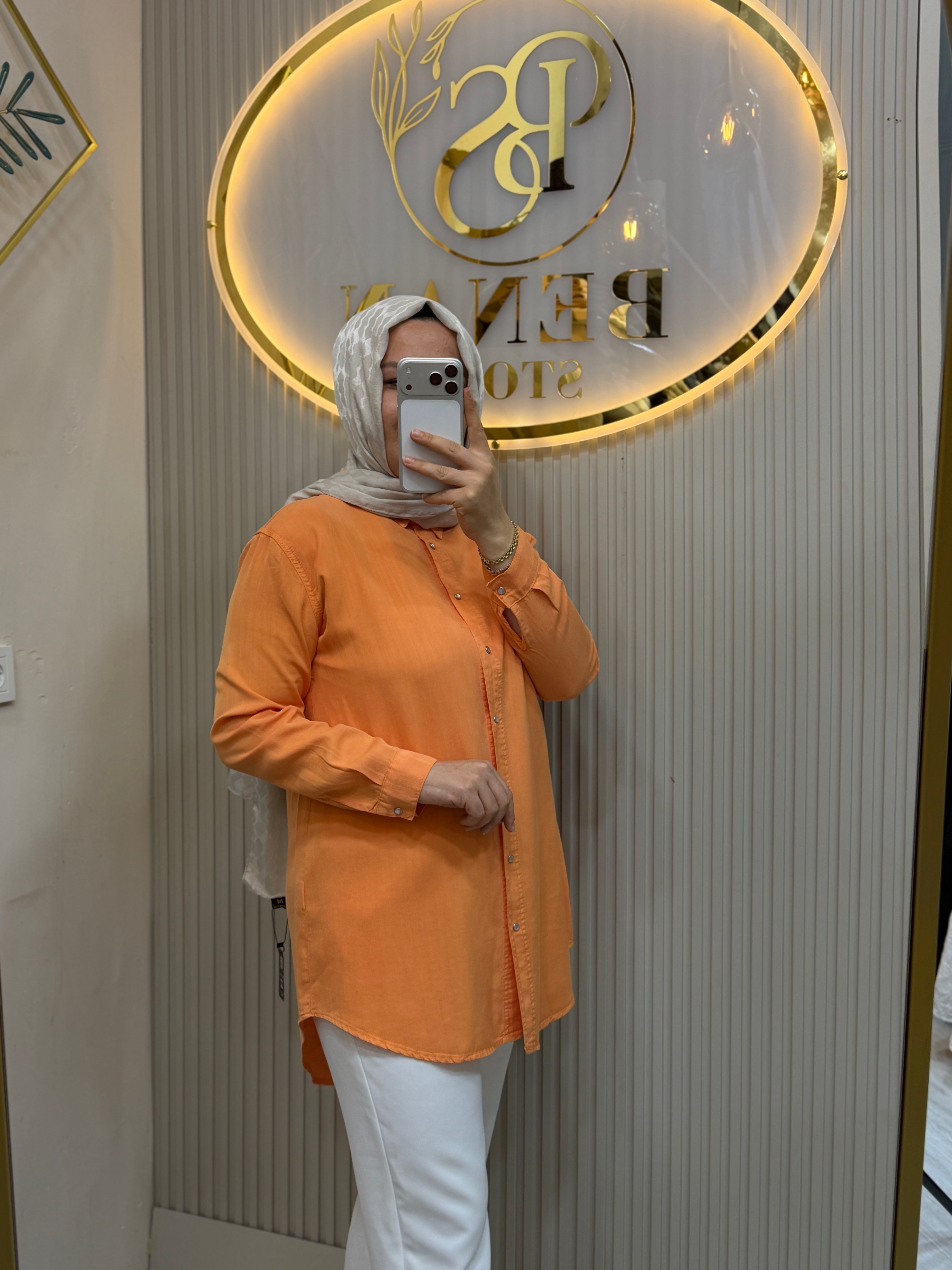 7546 TURUNCU GÖMLEK